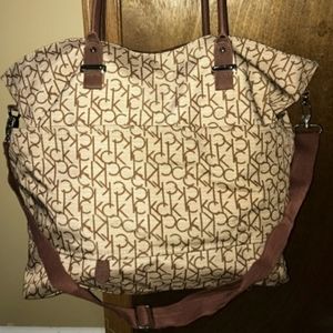 CALVIN KLEIN CK Logo Travel Tote Bag Carry On Wee